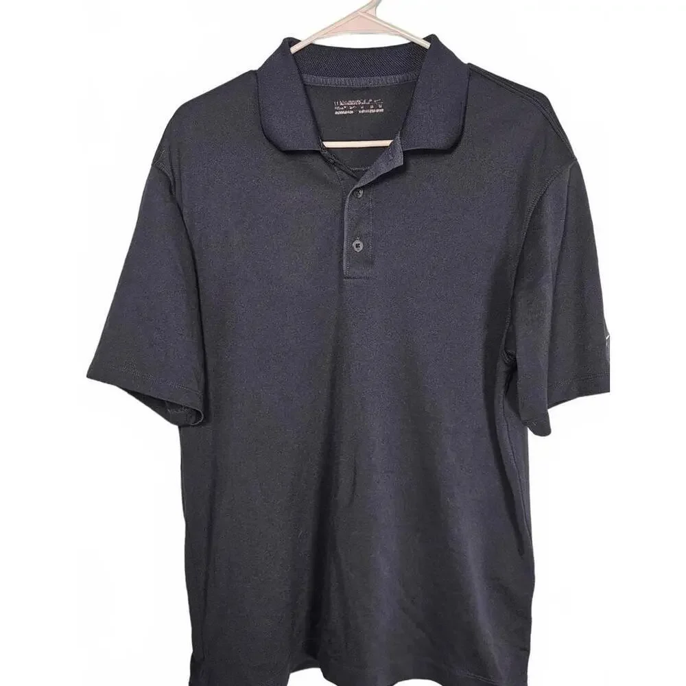 Nike Men's Navy Blue Dri Fit Polo Shirt Size Medium‎